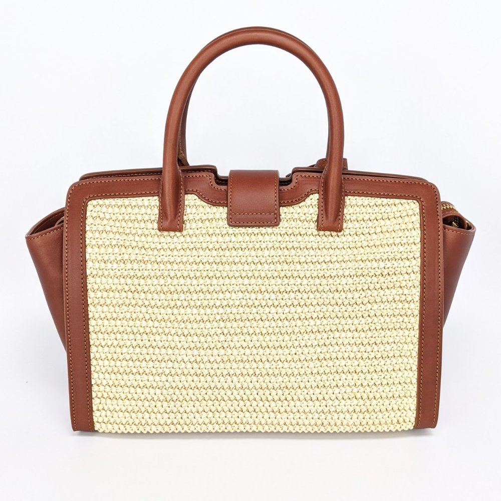 SOLD Saint Laurent Monogram Downtown Raffia Cabas - Picture 2 of 8